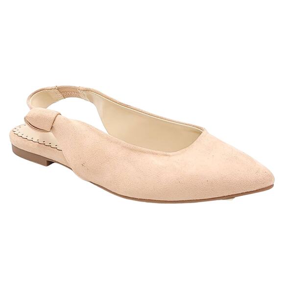 Charter Club Women Slingback Pointed Toe Flats Karaa Size US 6M Dusty Pink - Picture 1 of 8